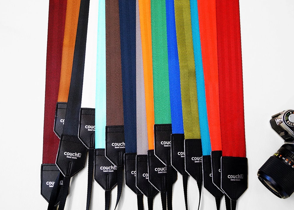 Seatbelt Camera Strap, upcycled, recycled, Many colors to choose from