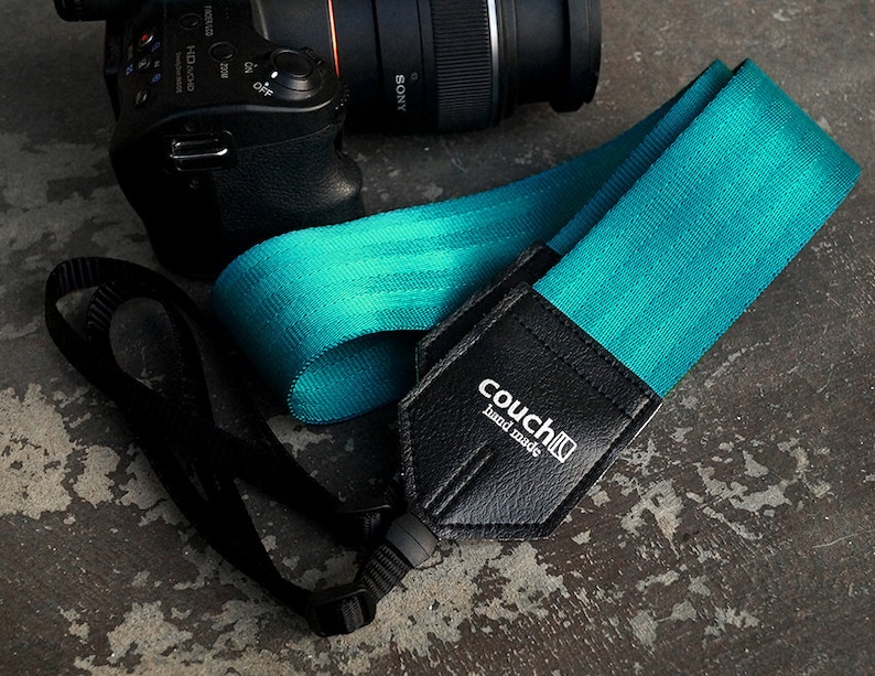 Seatbelt Camera Strap, upcycled, recycled, Many colors to choose from image 6