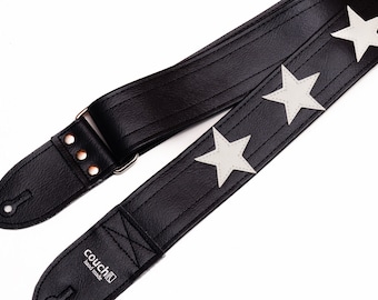 Custom Stars Guitar Strap, Best Star Guitar Straps Hand Made in The USA To Order