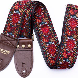Buckskin Hendricks Hippie Guitar Strap- Vegan, Made In USA, Recycled Seatbelt Highest Quality Strap