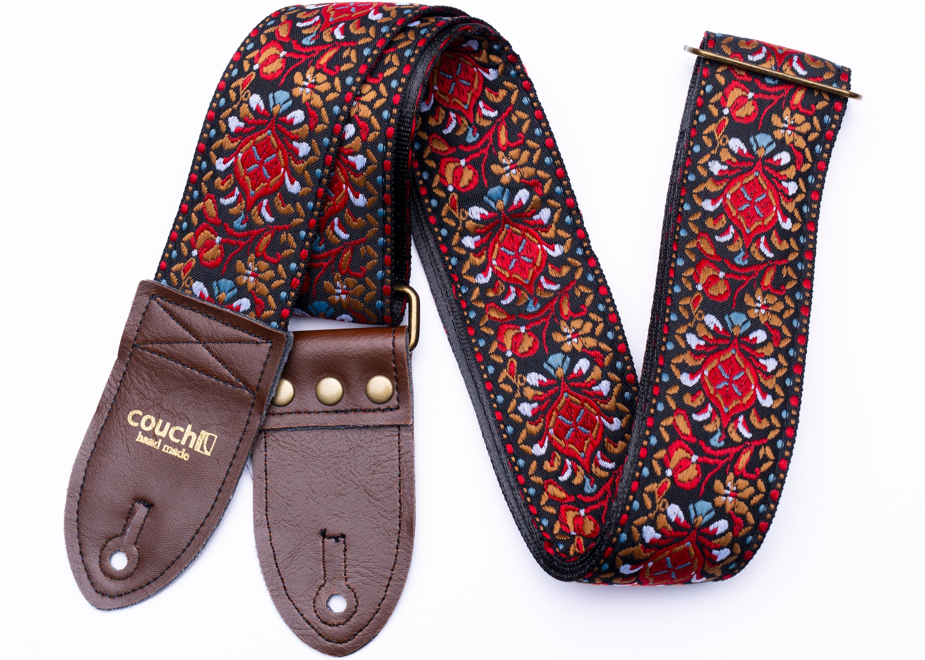 Buckskin Hendricks Hippie Guitar Strap- Vegan, Made in USA