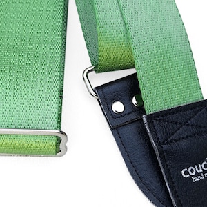 Lime Green Recycled Seatbelt Guitar Strap