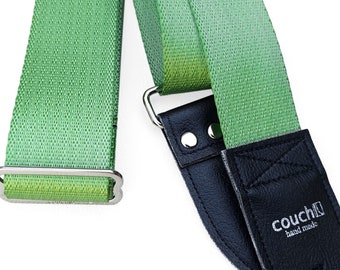 Lime Green Recycled Seatbelt Guitar Strap