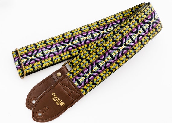 Vintage Woven Hippie Guitar Strap, Made of Vintage Deadstock  
