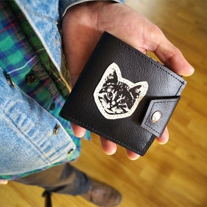 Black Cat Wallet - Cruise all night with the Black Cat Wallet - Chonce Approved- Vegan Leather Too