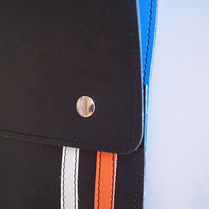Racing Stripe Drumstick Bag Classic Look Sharp Handmade Vegan Radness image 2