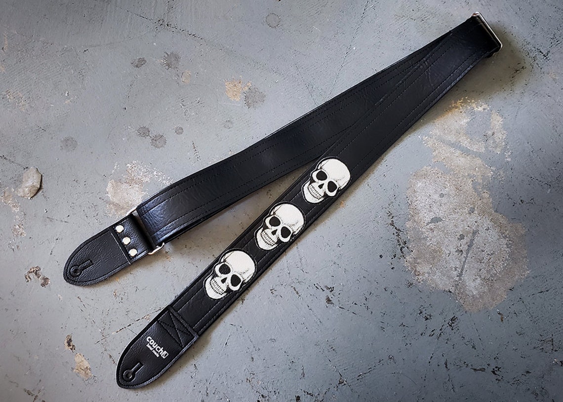 Skull Guitar Strap Handmade in the USA Skull Guitar Straps Etsy