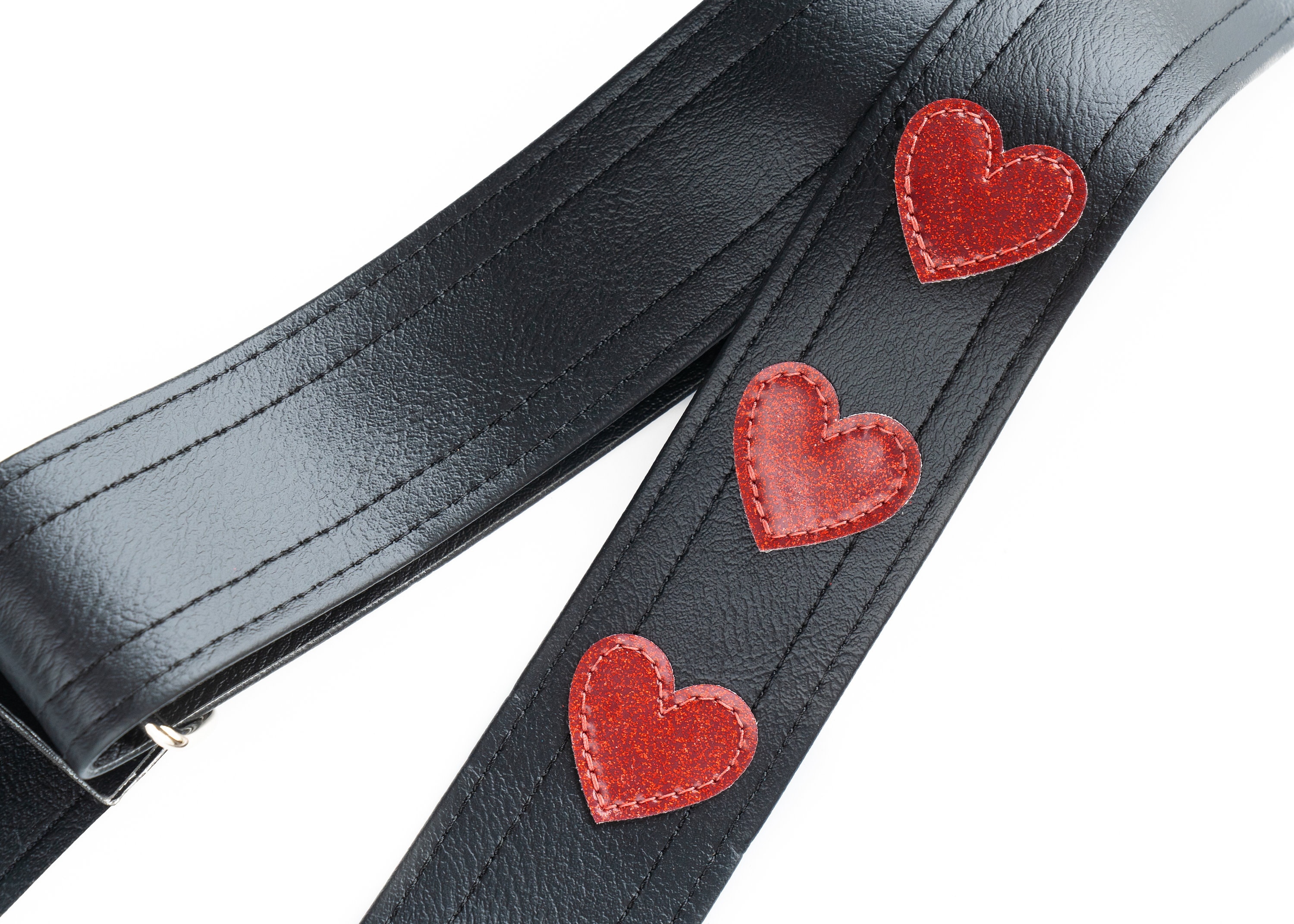 Wonderland 70's Hearts Guitar Strap