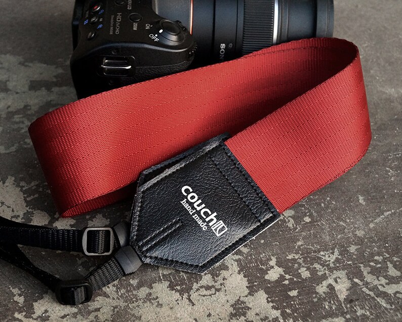 Seatbelt Camera Strap, upcycled, recycled, Many colors to choose from image 8