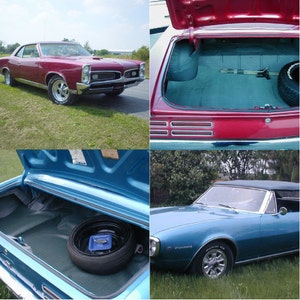 Vintage Blue GTO Belt Upcycled Houndstooth Plaid, Car Seat Vegan Leather Vinyl, Unisex image 5