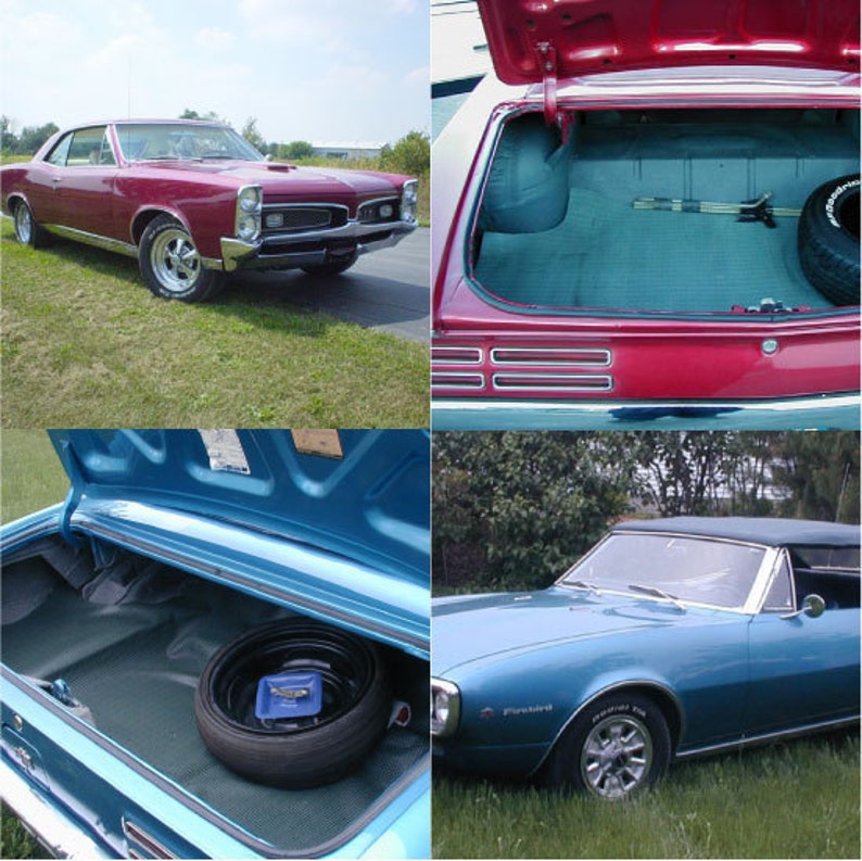 Vintage Blue GTO Belt Upcycled Houndstooth Plaid, Car Seat Vegan Leather Vinyl, Unisex image 5