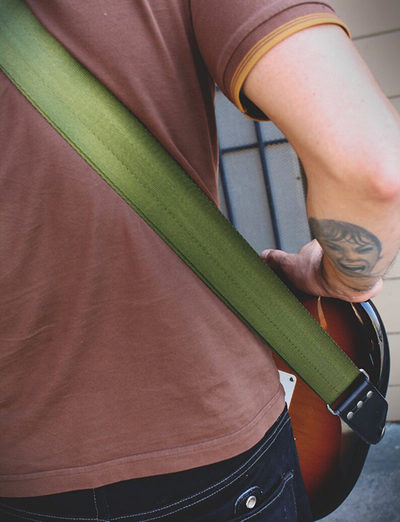 Recycled Seat Belt Guitar Strap Vegan Eco Friendly Guitar Etsy