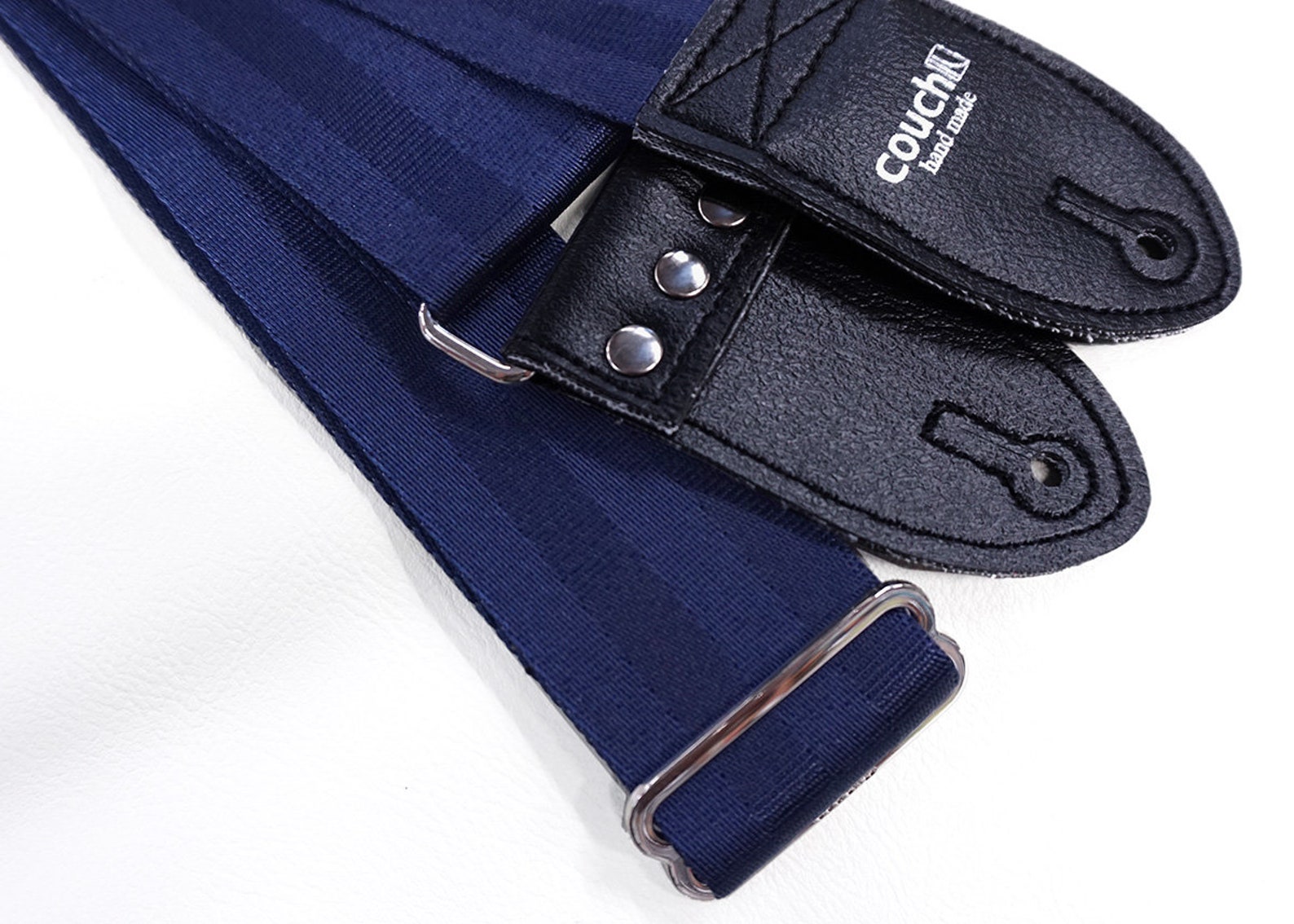 Navy Recycled Seat Belt Guitar Strap Vegan Eco Friendly Etsy