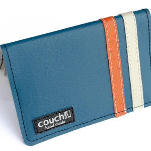Jet Age Simple Passport Wallet- Hecho a mano de cuero vegano vintage - Un titular de pasaporte sin escalas de primera clase