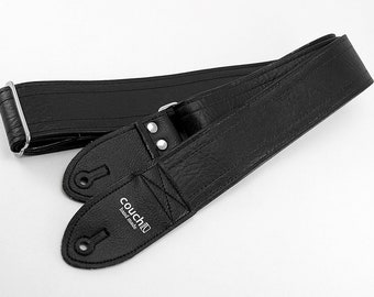 None More Black Luggage Stitch Guitar Strap - There is none blacker or better