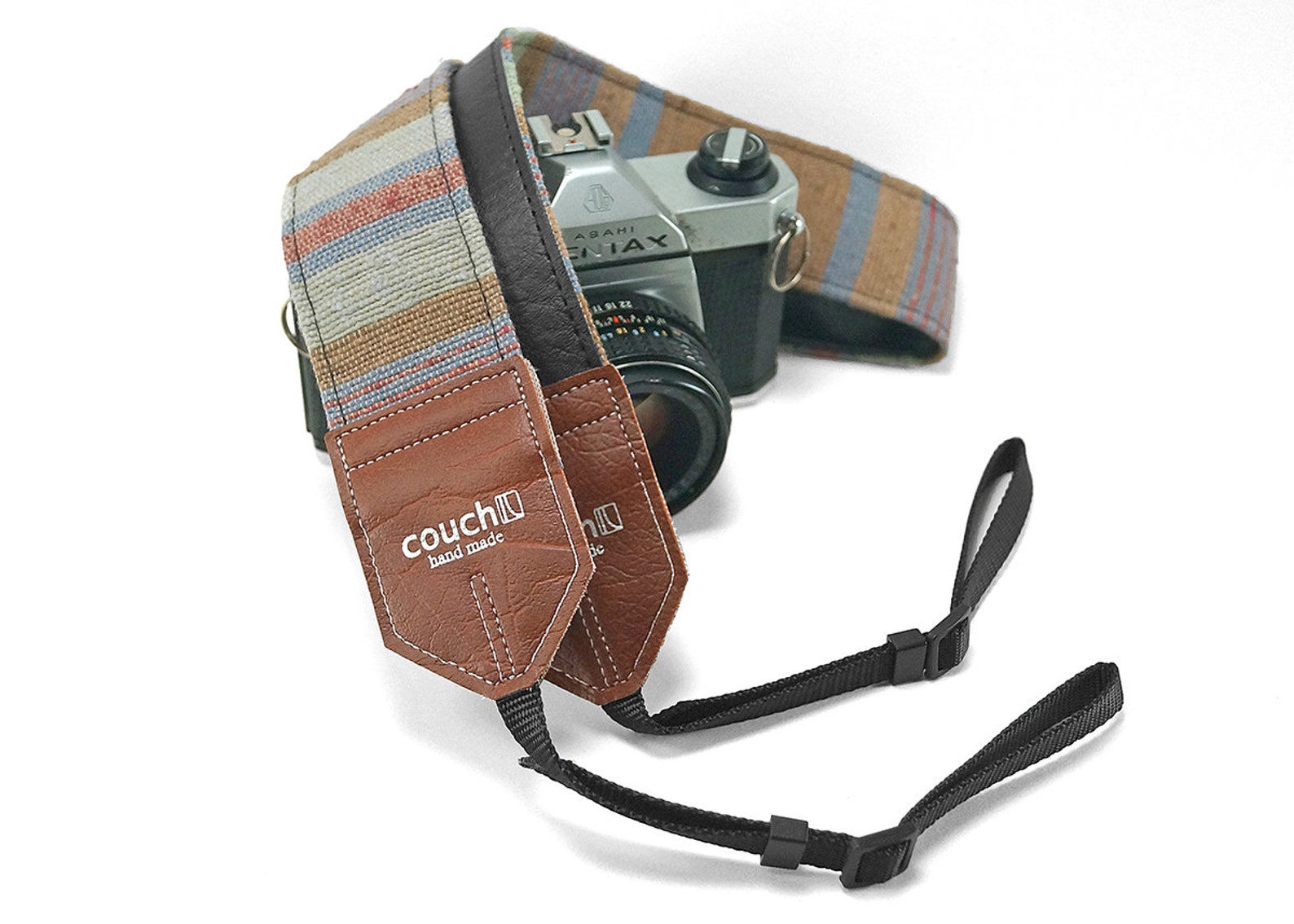 Mexican Blanket Camera Strap Sand & Turquoise Baja Boho Etsy