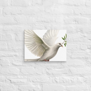 Canvas poster with a hint of peace everywhere and in the world peace peace