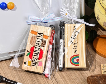 Borrador de pizarra blanca personalizado, regalos personalizados de agradecimiento para profesores, regalo de regreso a clases.