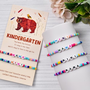 First Day of School Bracelets, Mommy And Me Bracelet, First Day Of Kindergarten Matching Bracelet , Back To School Gift, Preschool Bracelet