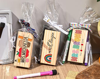 Personalized Whiteboard Eraser,Chalkboard Eraser,Teacher Gift,Teacher Appreciation Gift,New Teacher Gift From Student,Christmas teacher gift