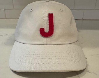 Youth Dad's Hat with Custom Wool Felt Letter