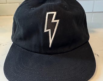 Kids Flatbill Hat with Lightning Bolt Patch