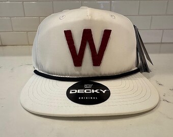 Custom Felt Initial - Snapback Rope Hat