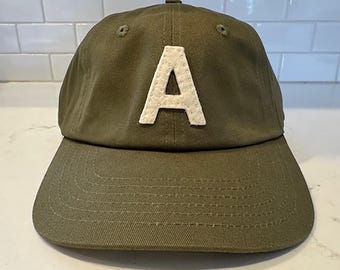 Custom Felt Single Initial - Classic Dad Hat