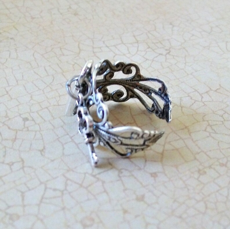 Lock and Key Ring Silver Lock Ring Silver Ring Lock and Etsy