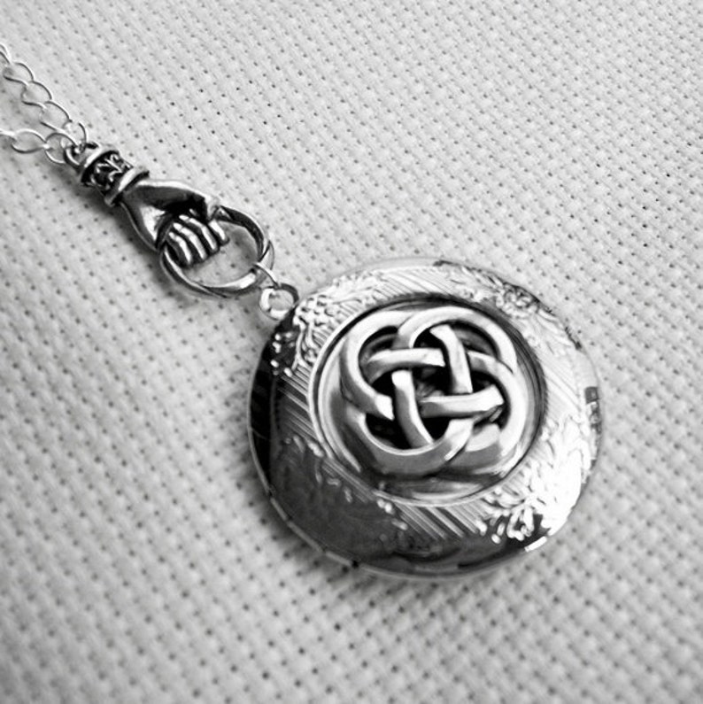 Celtic Knot Enchanted Irish Locket  Etsy