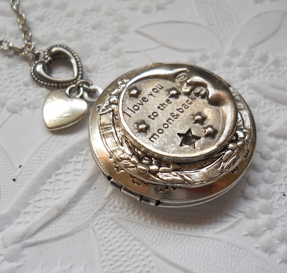 i love you to the moon and back locket