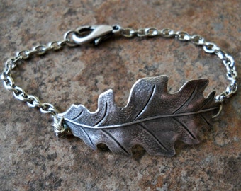 Greenpeace Silver Oak Leaf Bracelet