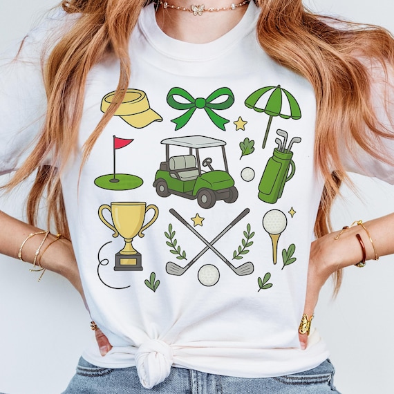 Preppy Girls Golf Shirts Youth Preppy Golf Chenille Crewneck