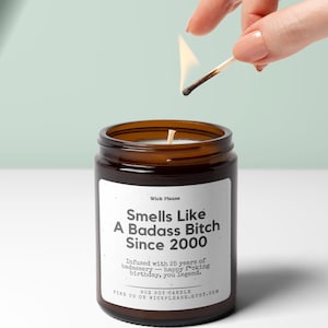 25th Birthday Gifts | 25th Birthday Candle, Happy 25th Birthday, Funny 25th Birthday, Friends 25th Birthday, 25th Gift For Her, Born In 2000