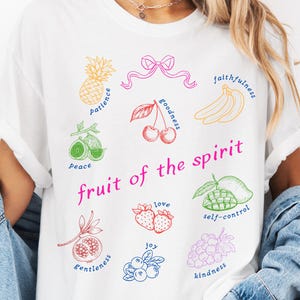 Christianity Shirt Christian T shirt Fruit of the Spirit Bible Verse Tee Shirt Christian Gift Cristian  Comfort Colors®
