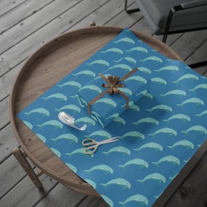 Carta da regalo Dolphin Ocean - Carta da regalo vivace per compleanni e festività, carta fine art da 90 g/m², finitura lucida o opaca, ideale per gli amici
