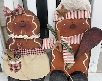 Sweet Gingerbread Boy/Girl, Christmas decor, home decor