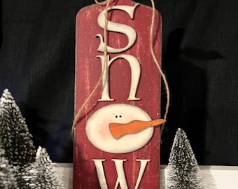 Snowman cutting board, snowman decor, winter decor, Christmas decor, country farmhouse decor