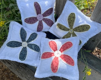 Pliegues de almohadas con flores, decoración de bandejas escalonadas, rellenos para cuencos, soportes para estantes