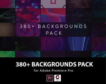 380 Abstract Backgrounds Premiere Pro | Animated Motion Background Pack | Looping Video Backdrops | VJ & Social Media Kit Download