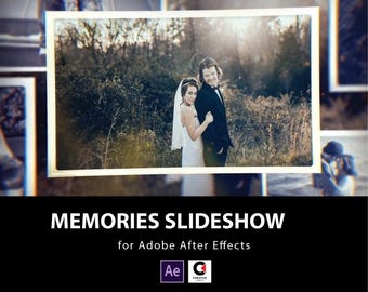 Photo Collage Slideshow After Effects | Memories Video Template | Romantic Photo Montage & Intro | AE Slideshow Download