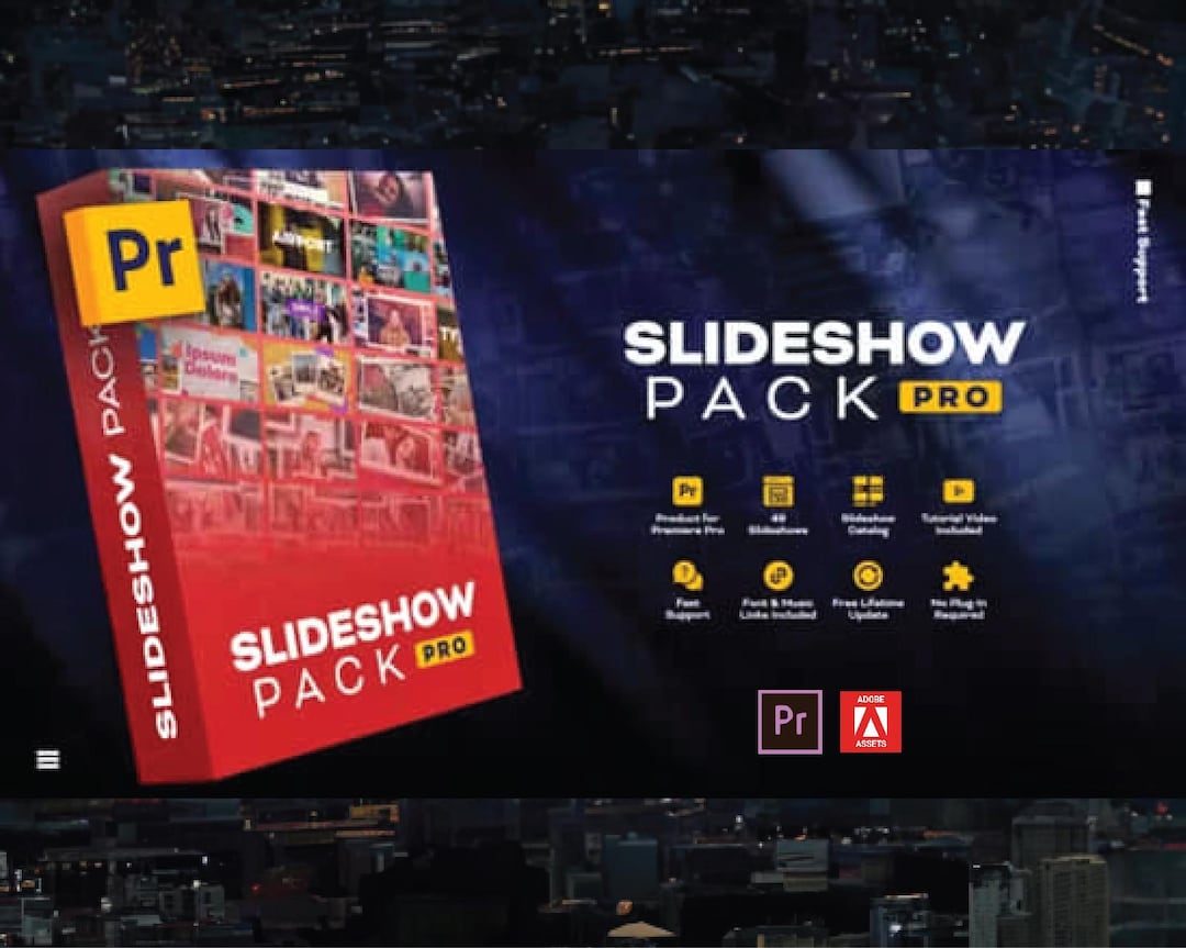 Premiere Pro Photo Slideshow Template Bundle | 49 MOGRT Templates for ...