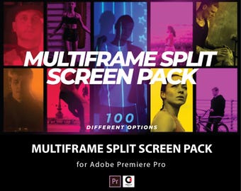 Multiframe Split Screen Pack: 4K Video Template for Premiere Pro (Digital Download)