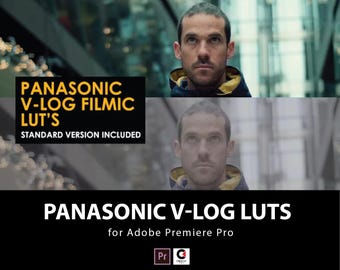 Panasonic V-Log LUTs | 25 Cinematic Color Grading Presets for Premiere Pro (Digital Download)