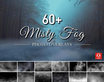 Más de 60 superposiciones de niebla para Photoshop / Paquete de niebla, humo y efectos atmosféricos (descarga digital)