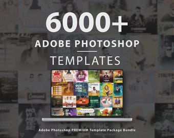 6000+ Photoshop Templates Bundle – Graphic Designer Toolkit with Editable PSDs, Mockups & Creative Layouts