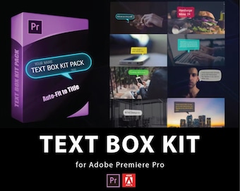Cuadros de texto animados para Premiere Pro / MOGRT, plantillas de subtítulos y llamadas (descarga digital)