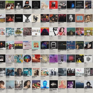 1200 Pôsteres Minimalistas de Capas de Álbuns – Pacote de Arte de Parede com Tema Musical para Decoração de Quarto, Estúdio e Sala de Música
