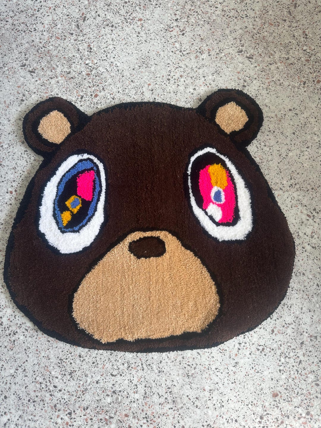 Kanye West Rug, Handmade Tufted Area Rug, Hip Hop Rapper Wall Art ...