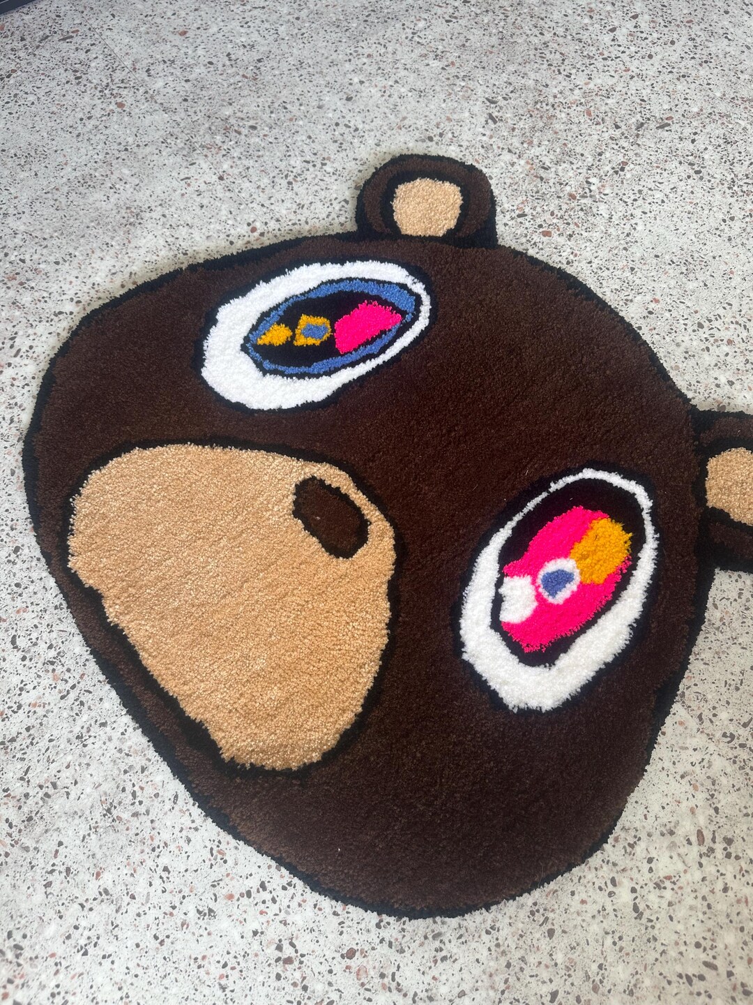 Kanye West Rug, Handmade Tufted Area Rug, Hip Hop Rapper Wall Art ...